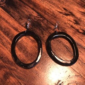 Natural wood earrings